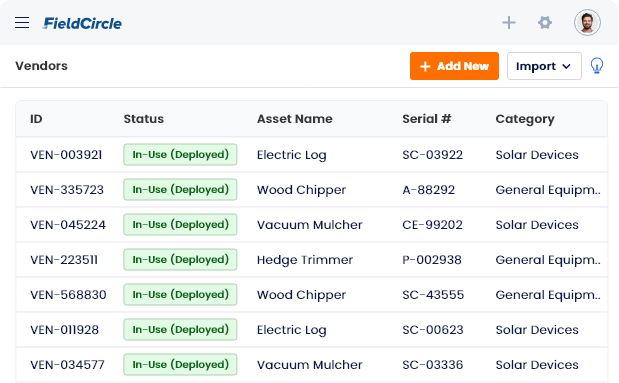 Service Vendor and Contractor Management