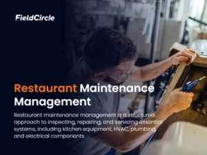 What is Restaurant Maintenance Management?