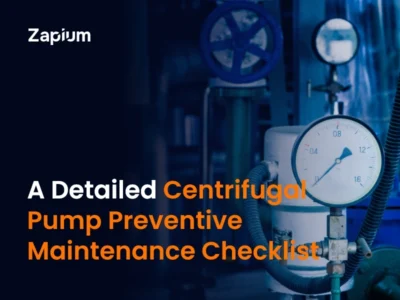 Centrifugal Pump Preventive Maintenance Checklist