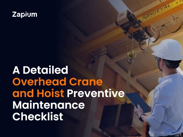 A Detailed Overhead Crane and Hoist Preventive Maintenance Checklist