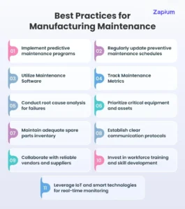 Top 11 Best Practices for Manufacturing Maintenance