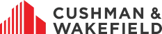 Cushman & Wakefield logo showing red building icon for brand identity.